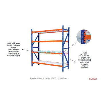 Système de rayonnage d&#39;entrepôt en acier de vente chaude (YD-002)